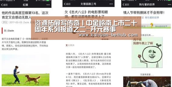 资源拓展写传奇丨中金岭南上市二十周年系列报道之二-开元赛事(图4) 开元网站